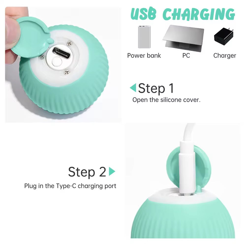 Automatic Pet Teasing Ball™ – Smart Motion Toy for Non-Stop Fun