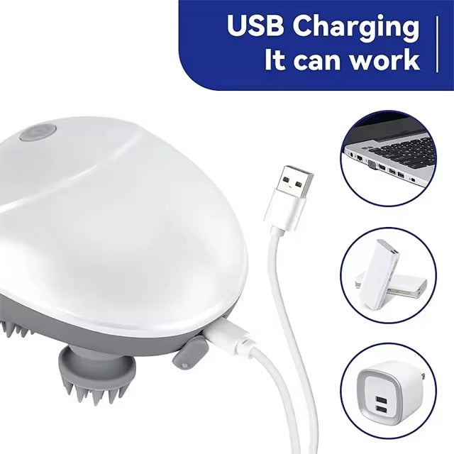 2-in-1 Electric Massager for Pets & Humans – Stress Relief, Hair Oil Booster, Relaxation Tool