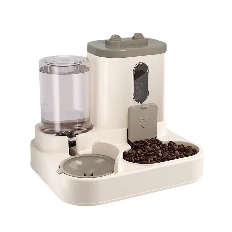 Automatic 2-in-1 Pet Food and Water Dispenser – Non-Slip Dual Bowl Feeder for Dogs & Cats