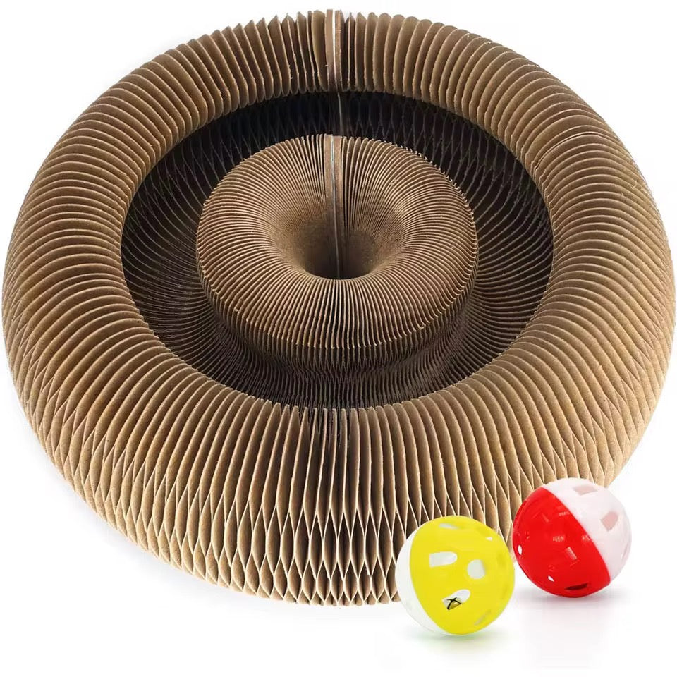 Foldable Magical Cat Scratch Toy – Shape‑Shifting Fun for Your Feline! 🐱✨