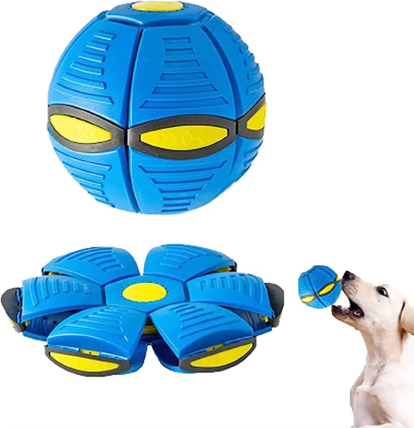 UFO Ball for Dogs – Flying Saucer Transforming Fetch Toy