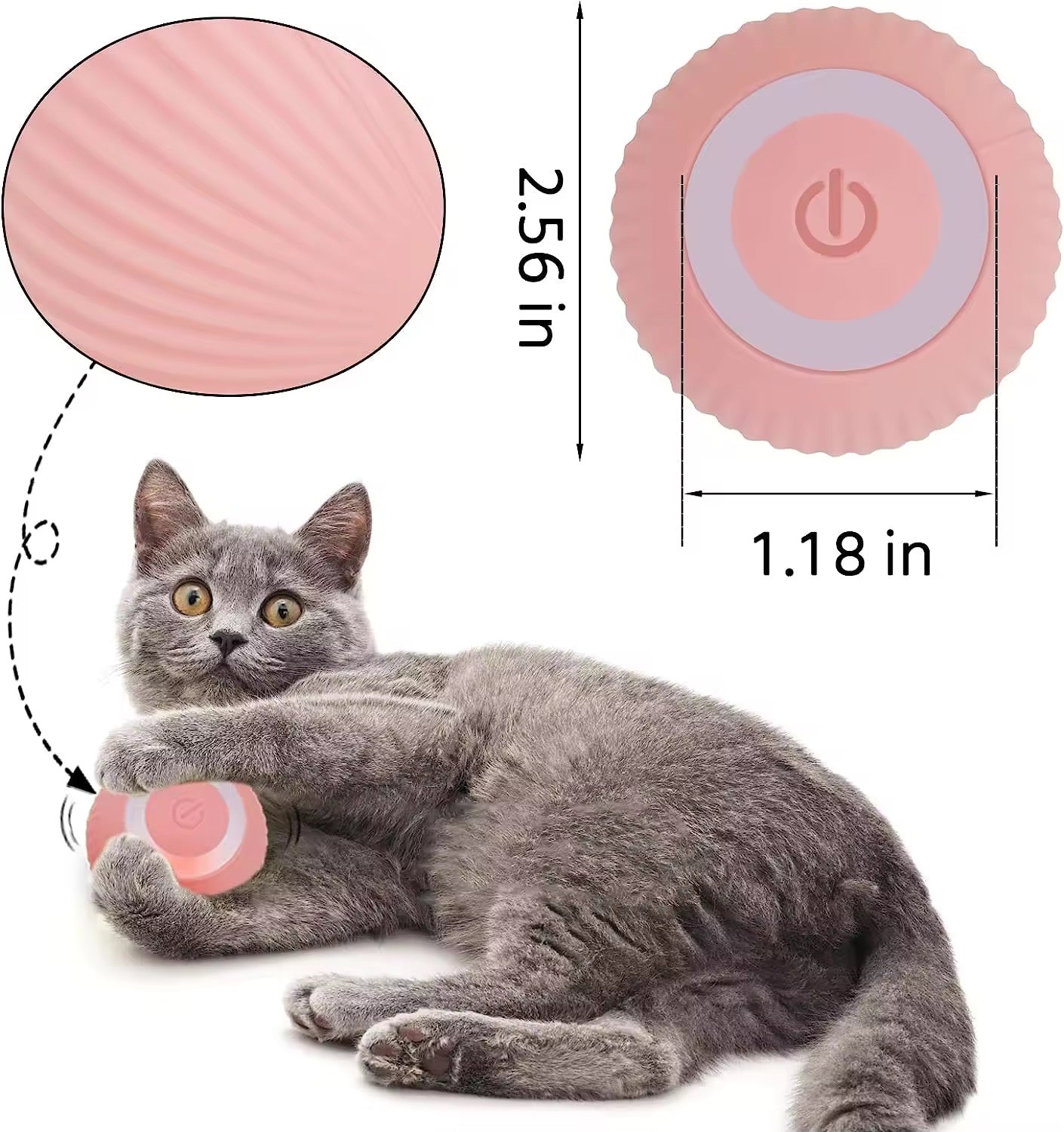 Automatic Pet Teasing Ball™ – Smart Motion Toy for Non-Stop Fun
