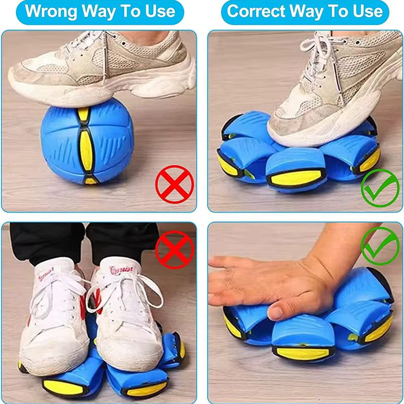 UFO Ball for Dogs – Flying Saucer Transforming Fetch Toy
