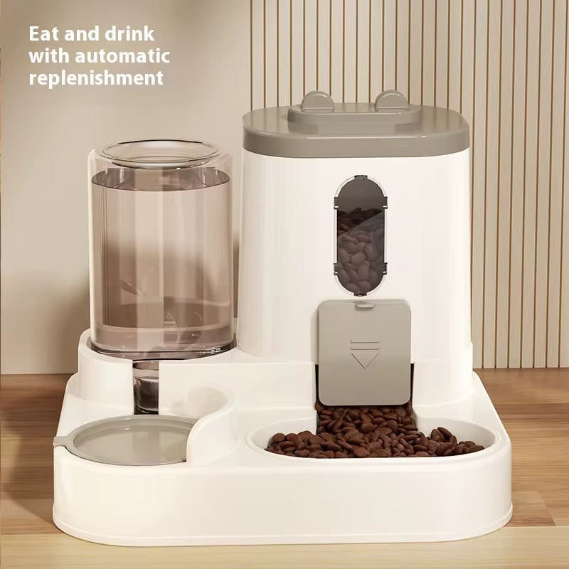 Automatic 2-in-1 Pet Food and Water Dispenser – Non-Slip Dual Bowl Feeder for Dogs & Cats