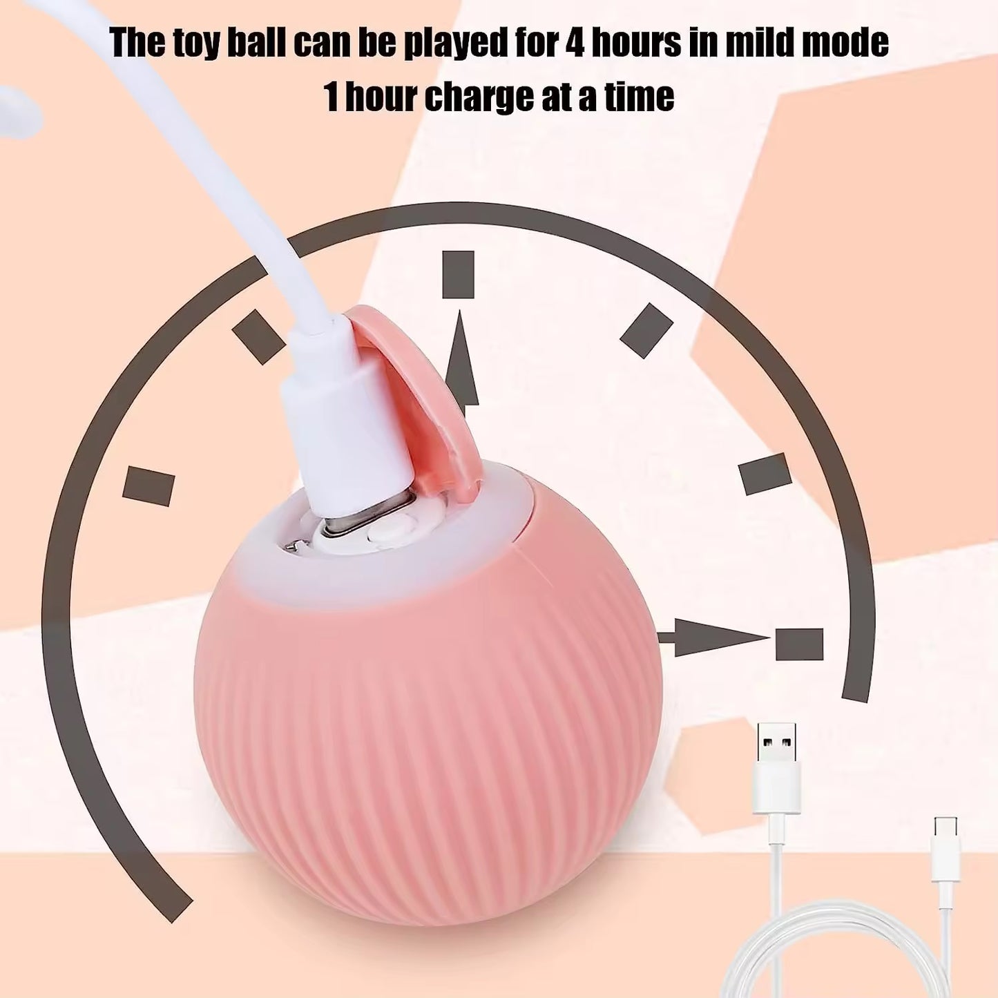 Automatic Pet Teasing Ball™ – Smart Motion Toy for Non-Stop Fun