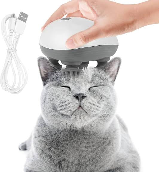 2-in-1 Electric Massager for Pets & Humans – Stress Relief, Hair Oil Booster, Relaxation Tool