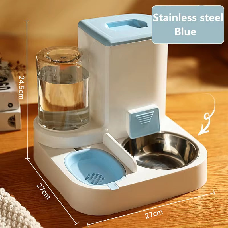 Automatic 2-in-1 Pet Food and Water Dispenser – Non-Slip Dual Bowl Feeder for Dogs & Cats