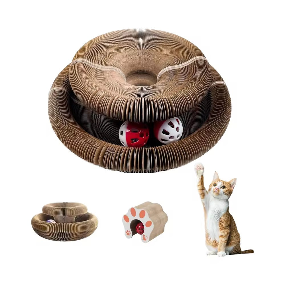 Foldable Magical Cat Scratch Toy – Shape‑Shifting Fun for Your Feline! 🐱✨