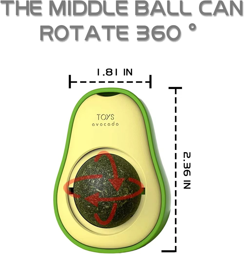 Avocado Catnip Ball™ – Tasty-Looking Toy, Irresistible Fun!