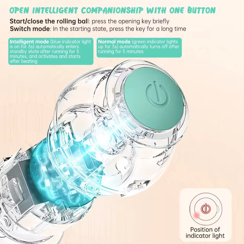 Automatic Pet Teasing Ball™ – Smart Motion Toy for Non-Stop Fun