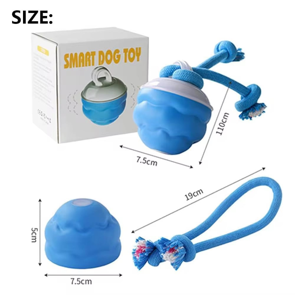 New Smart Automatic Rolling Pet Chew Toy – Rechargeable Squeaky Interactive Training Ball for Dogs
