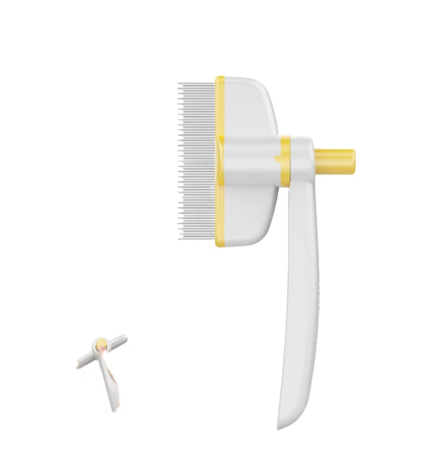 Pet Flea & Hair Removal Comb – Pack of 2 (Rotatable 2-in-1 Grooming Tool)