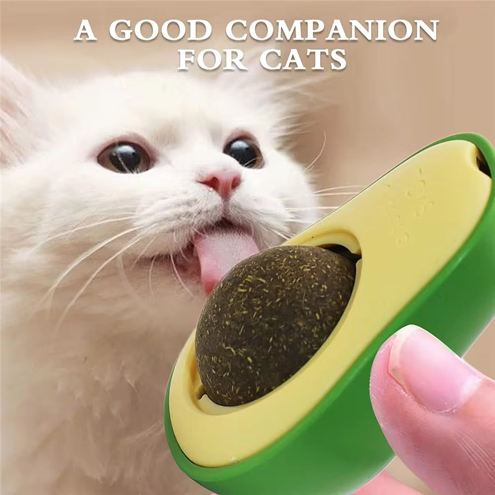 Avocado Catnip Ball™ – Tasty-Looking Toy, Irresistible Fun!