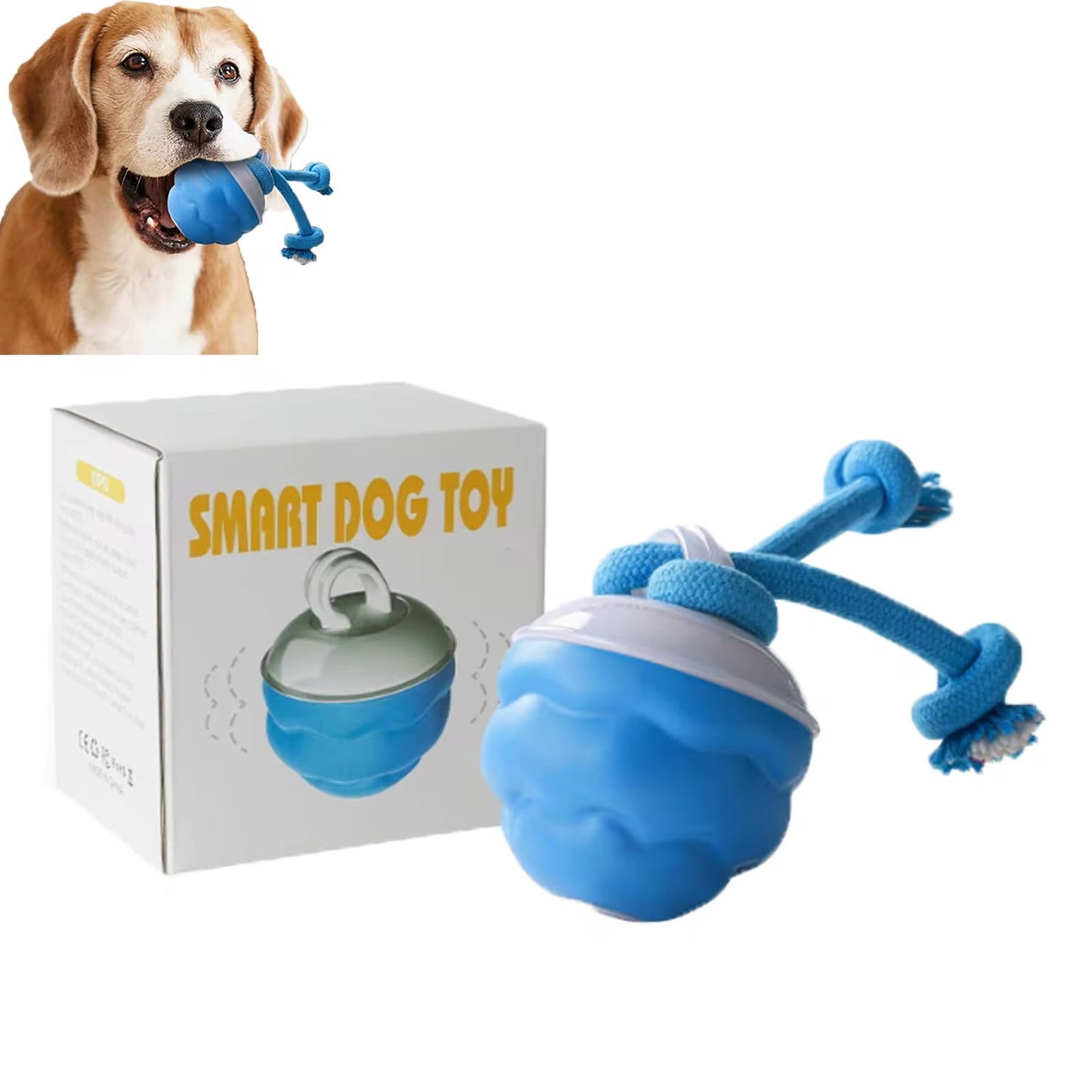 New Smart Automatic Rolling Pet Chew Toy – Rechargeable Squeaky Interactive Training Ball for Dogs