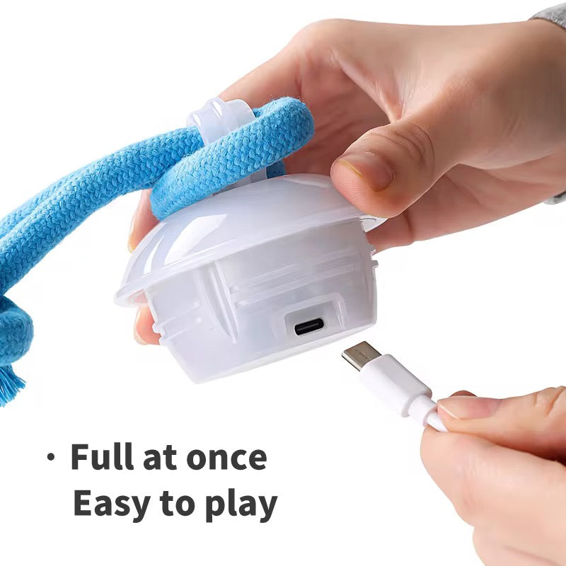 New Smart Automatic Rolling Pet Chew Toy – Rechargeable Squeaky Interactive Training Ball for Dogs