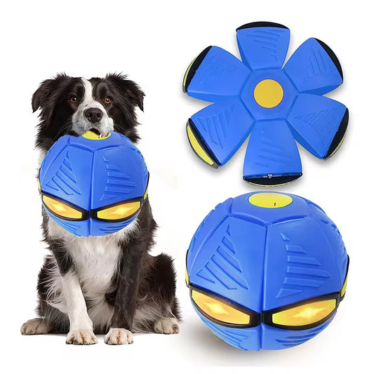 UFO Ball for Dogs – Flying Saucer Transforming Fetch Toy