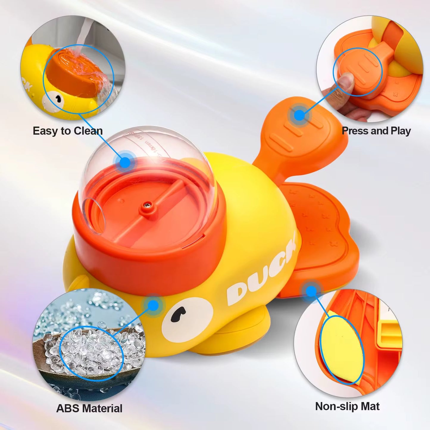 Portable Yellow Duck Interactive Pet Toy – Automatic Feeder & Puzzle Food Dispenser for Cats & Dogs